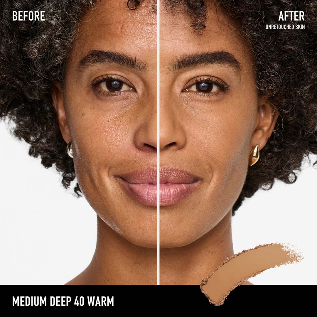 Bareminerals Barepro 24H Skin-Perfecting Pressed Powd Medium Deep 40 Warm 8g