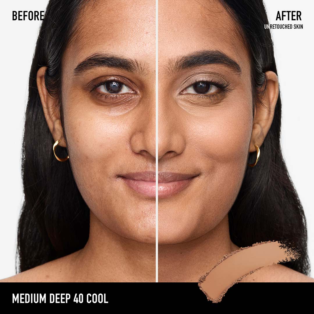 Bareminerals Barepro 24H Skin-Perfecting Pressed Powd Medium Deep 40 Cool 8g