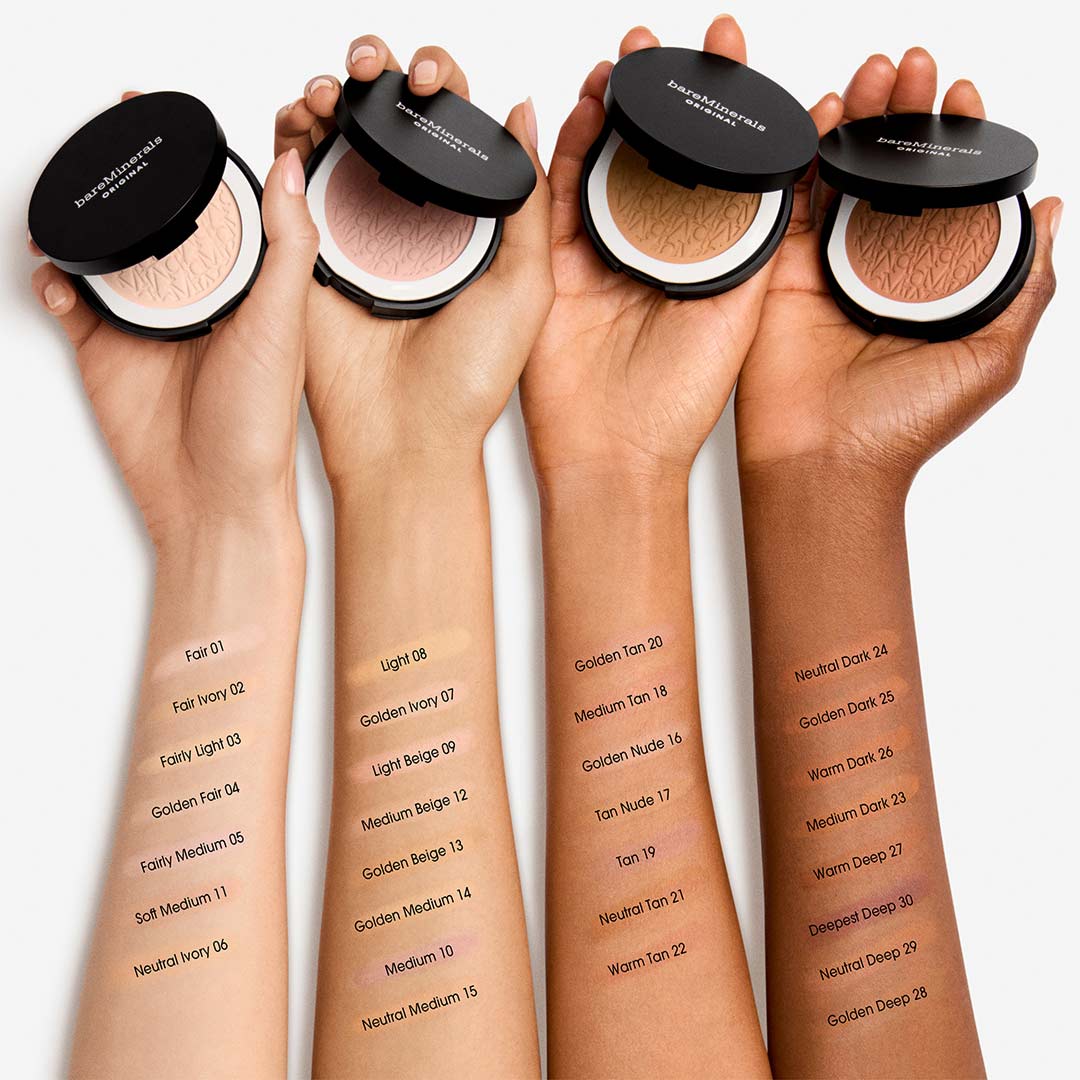 Bareminerals Original Pressed Powder Foundation Golden Nude 16 8 ml