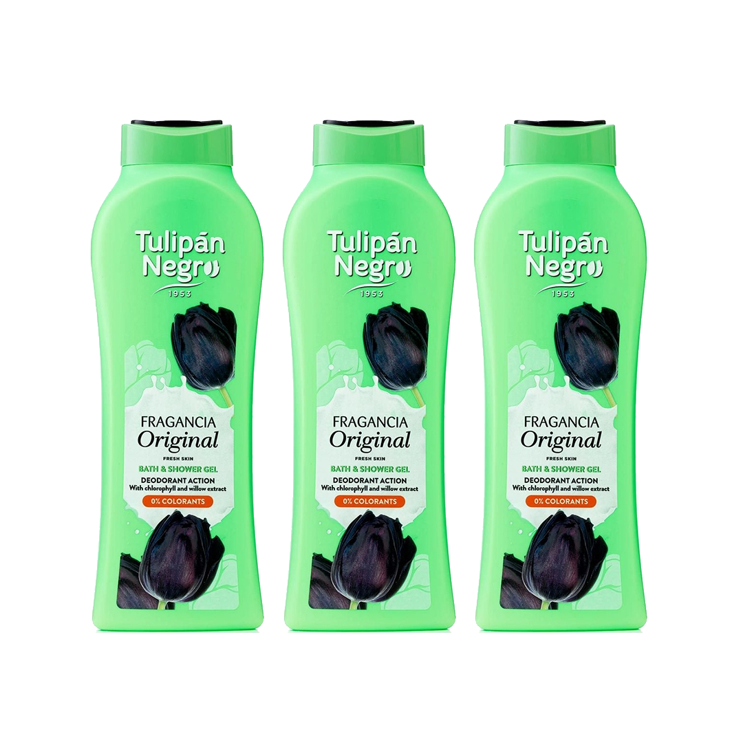 Tulipan Negro Shower Gel Original 3 x 650 ml