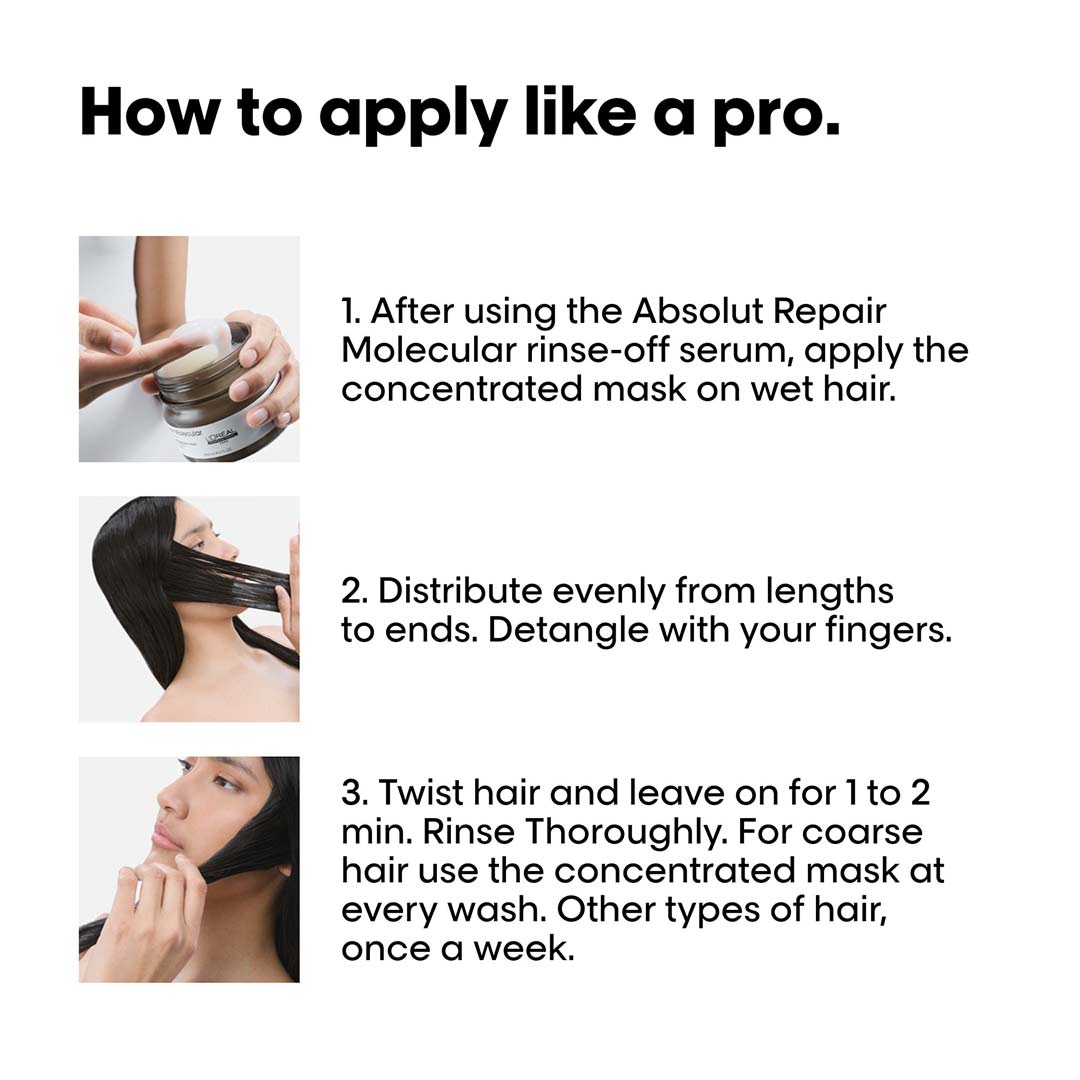 L'Oréal Professionnel Absolut Repair Molecular Rinse-Off Mask 250 ml