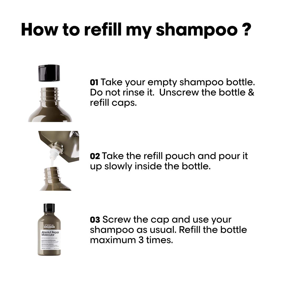 L'Oréal Professionnel Absolut Repair Molecular Shampoo Refill 500 ml