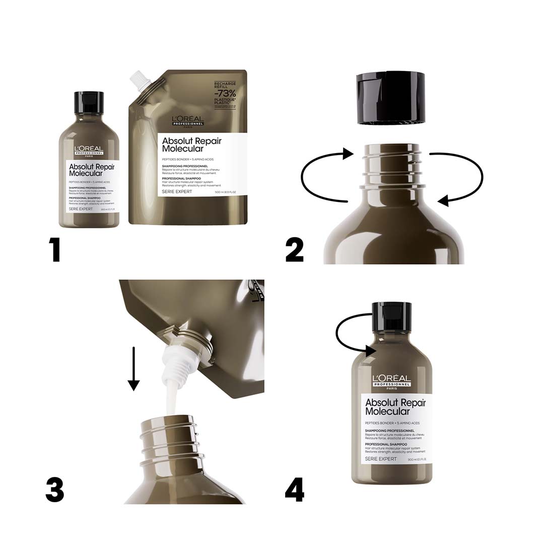 L'Oréal Professionnel Absolut Repair Molecular Shampoo Refill 500 ml