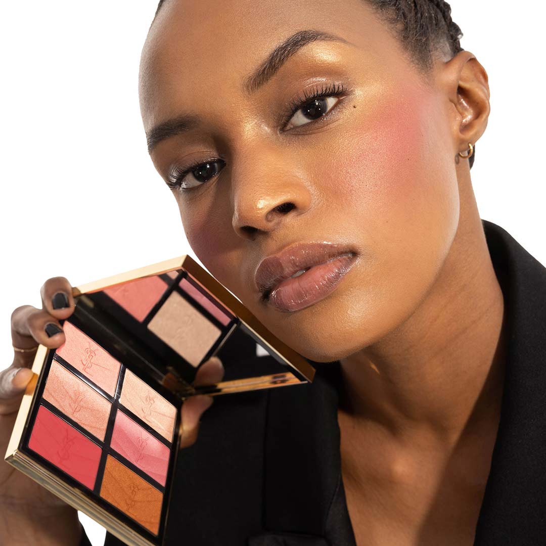 Yves Saint Laurent Ysl Couture Face Palette Blush & Hihlihter Golden Oasis