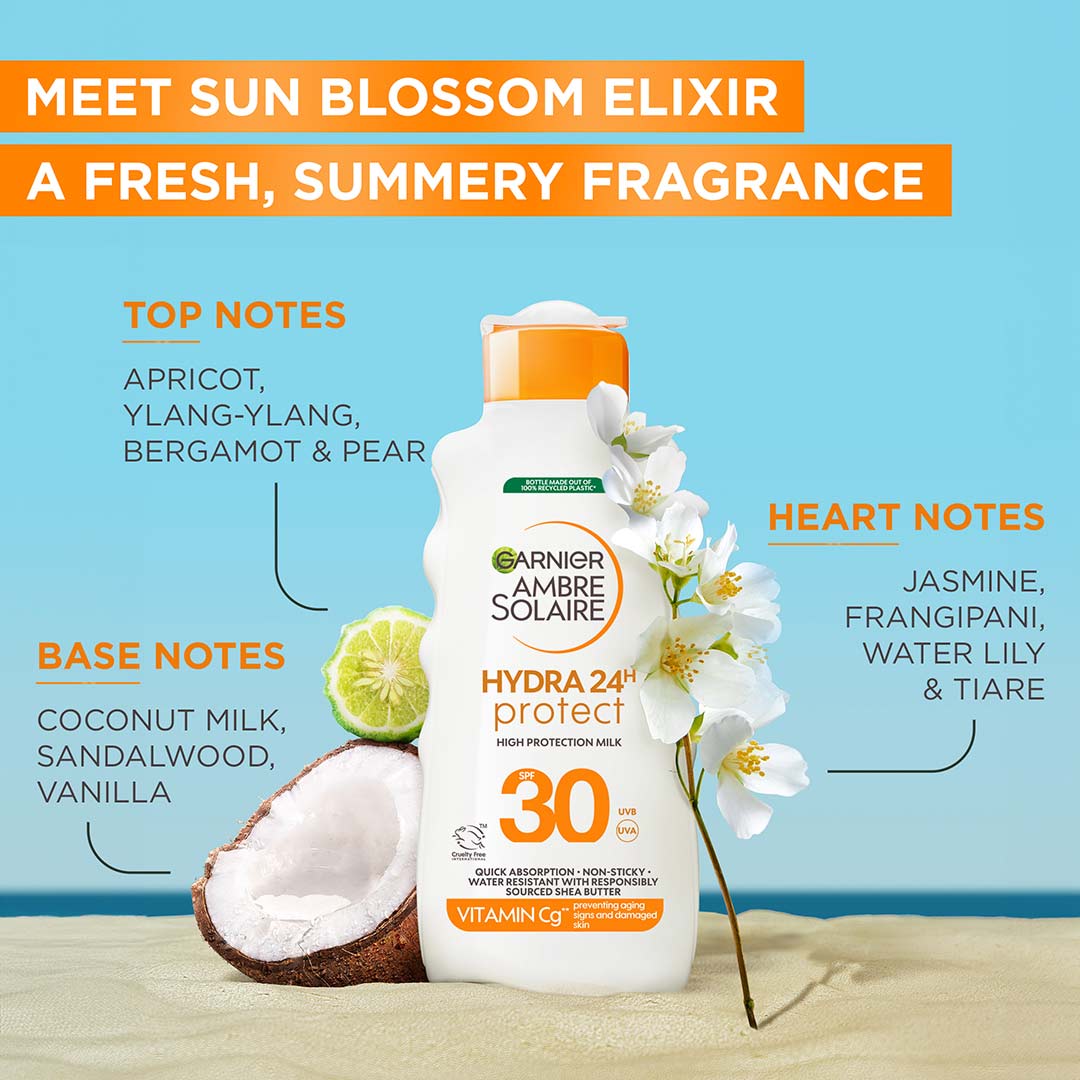 Garnier Ambre Solaire Hydra 24H Protect Sun Protecting Milk Spf30 175 ml