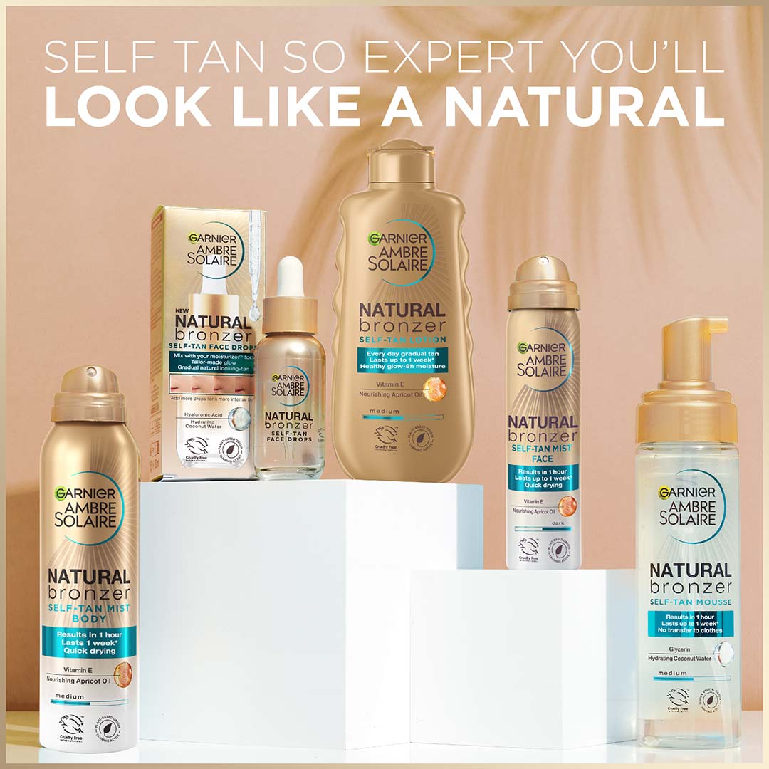 Garnier Ambre Solaire Natural Bronzer Self Tan Mousse 200 ml