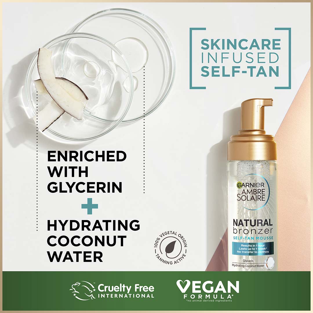 Garnier Ambre Solaire Natural Bronzer Self Tan Mousse 200 ml