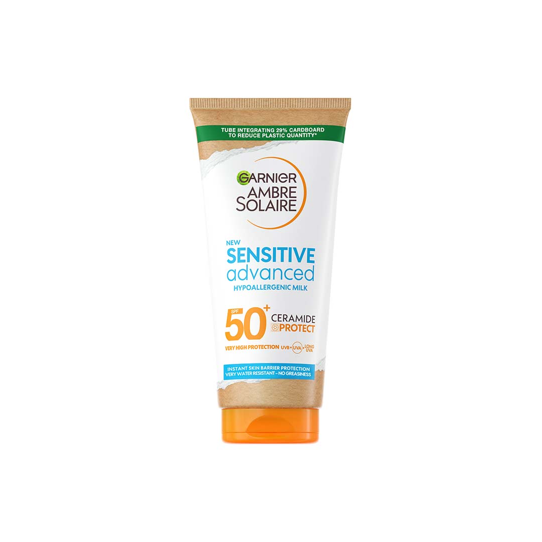 Garnier Ambre Solaire Sensitive Advanced Hypoallergenic Face & Body Sun Protection Lotion Spf50+ 175 ml