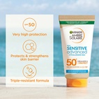 Garnier Ambre Solaire Sensitive Advanced Hypoallergenic Face & Body Sun Protection Lotion Spf50+ 175 ml