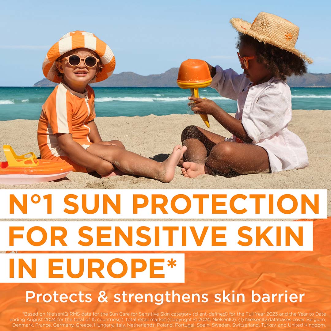 Garnier Ambre Solaire Sensitive Advanced Kids Hypoallergenic Face & Body Lotion Spf50+ 175 ml