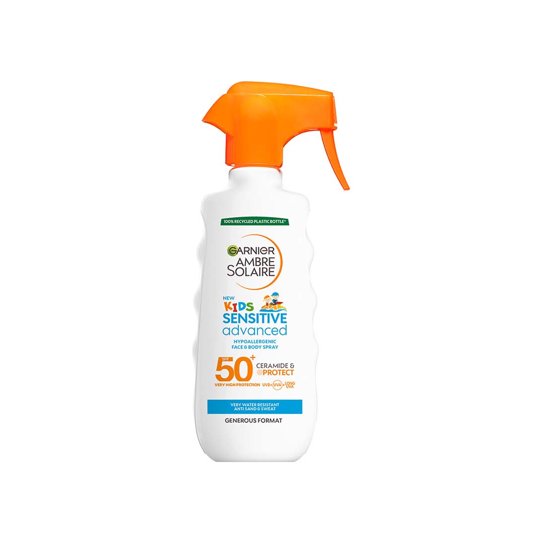 Garnier Ambre Solaire Sensitive Advanced Kids Hypoallergenic Face & Body Spray Spf50+ 270 ml