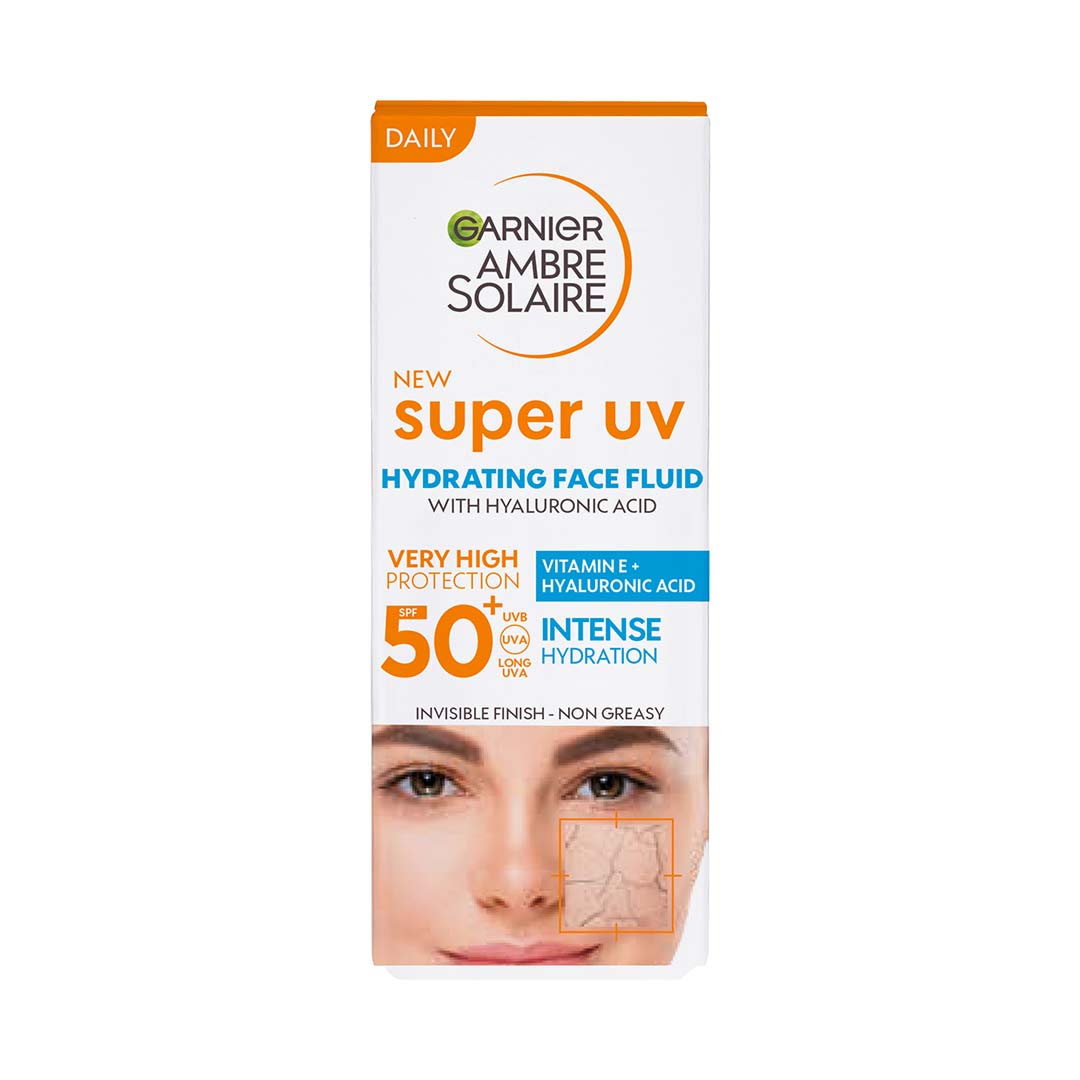 Garnier Ambre Solaire Super Uv Hyaluronic Acid Hydrating Fluid Spf50+ 40 ml