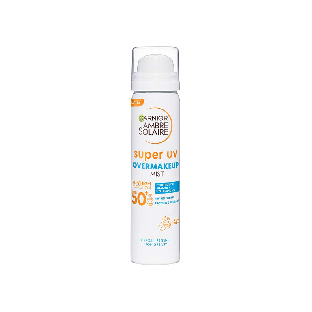 Garnier Ambre Solaire Super Uv Over Makeup Protection Mist With Hyaluronic Acid Spf50+ 75 ml