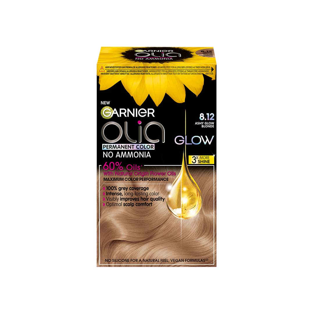 Garnier Olia 8.12 Ashy Glow Blonde