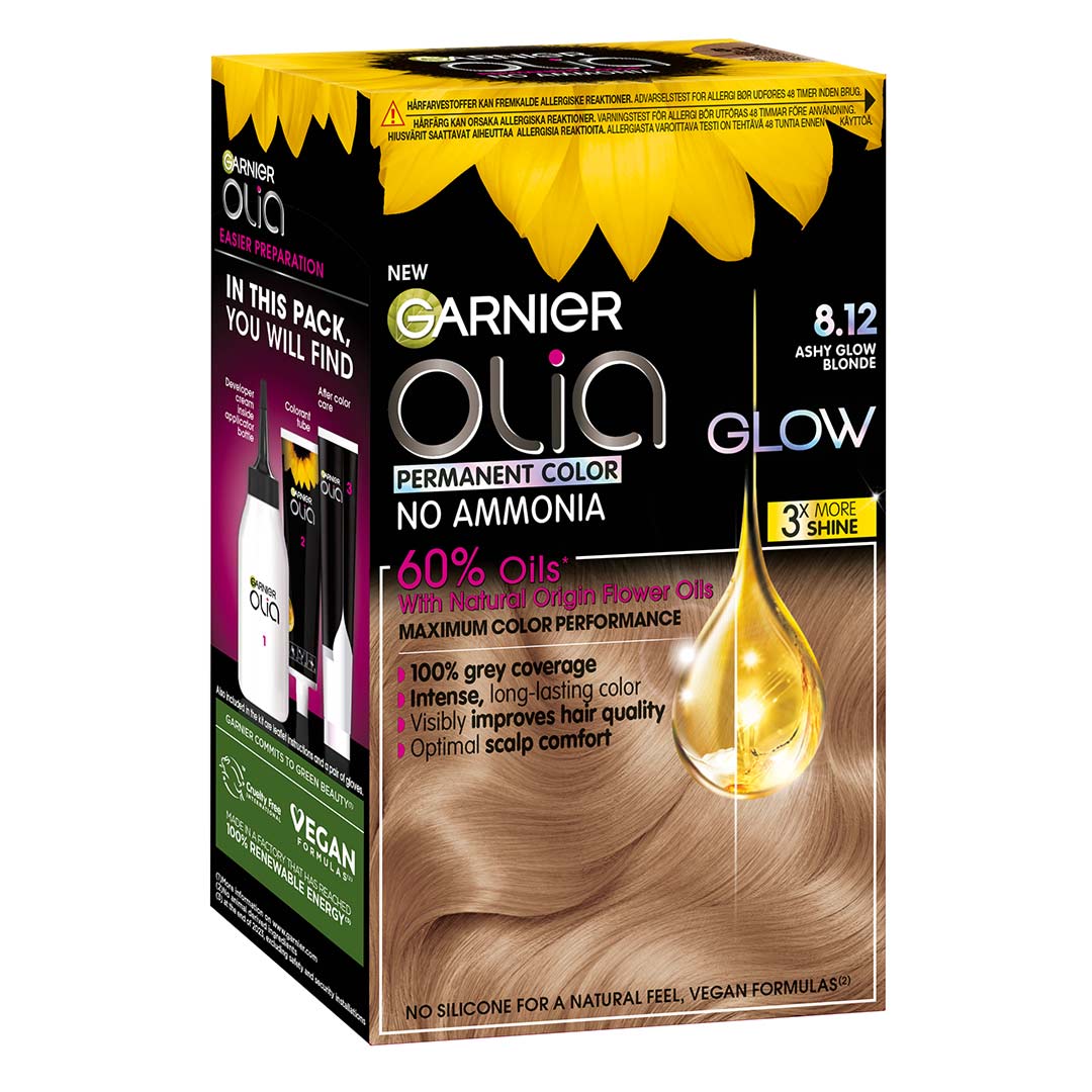 Garnier Olia 8.12 Ashy Glow Blonde