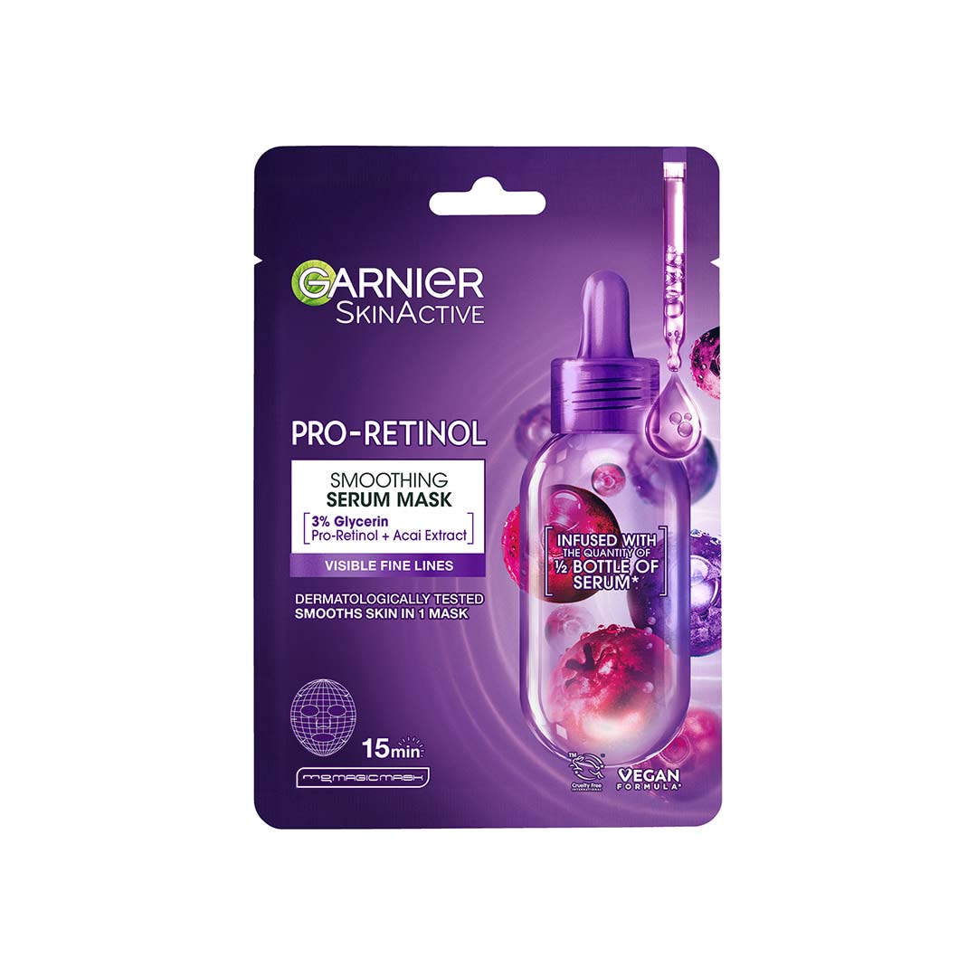 Garnier Skin Active Pro- Retinol Smoothing Serum Face Mask 22g