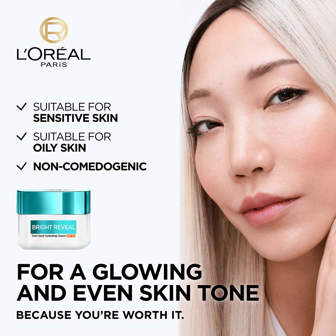 Loreal Paris Bright Reveal Niacinamide Dark Spot Hydrating Day Cream Spf50 50 ml