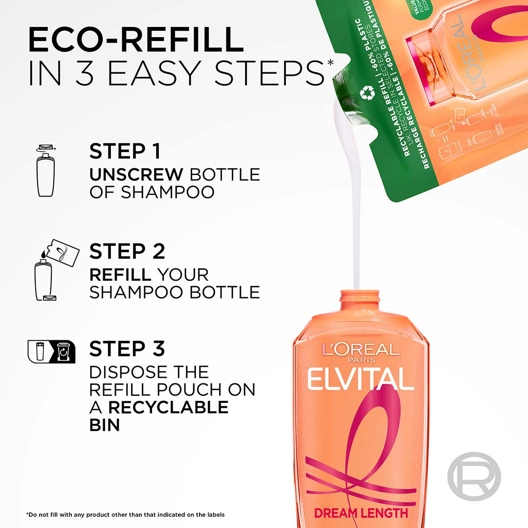 Loreal Paris Elvital Dream Length Shampoo Refill