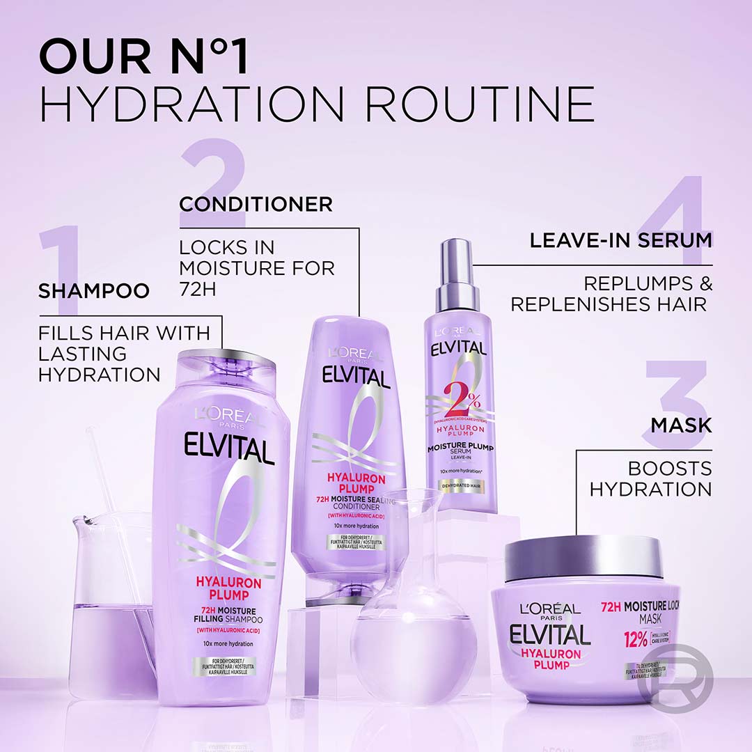 Loreal Paris Elvital Hyaluron Plump Shampoo 1000 ml