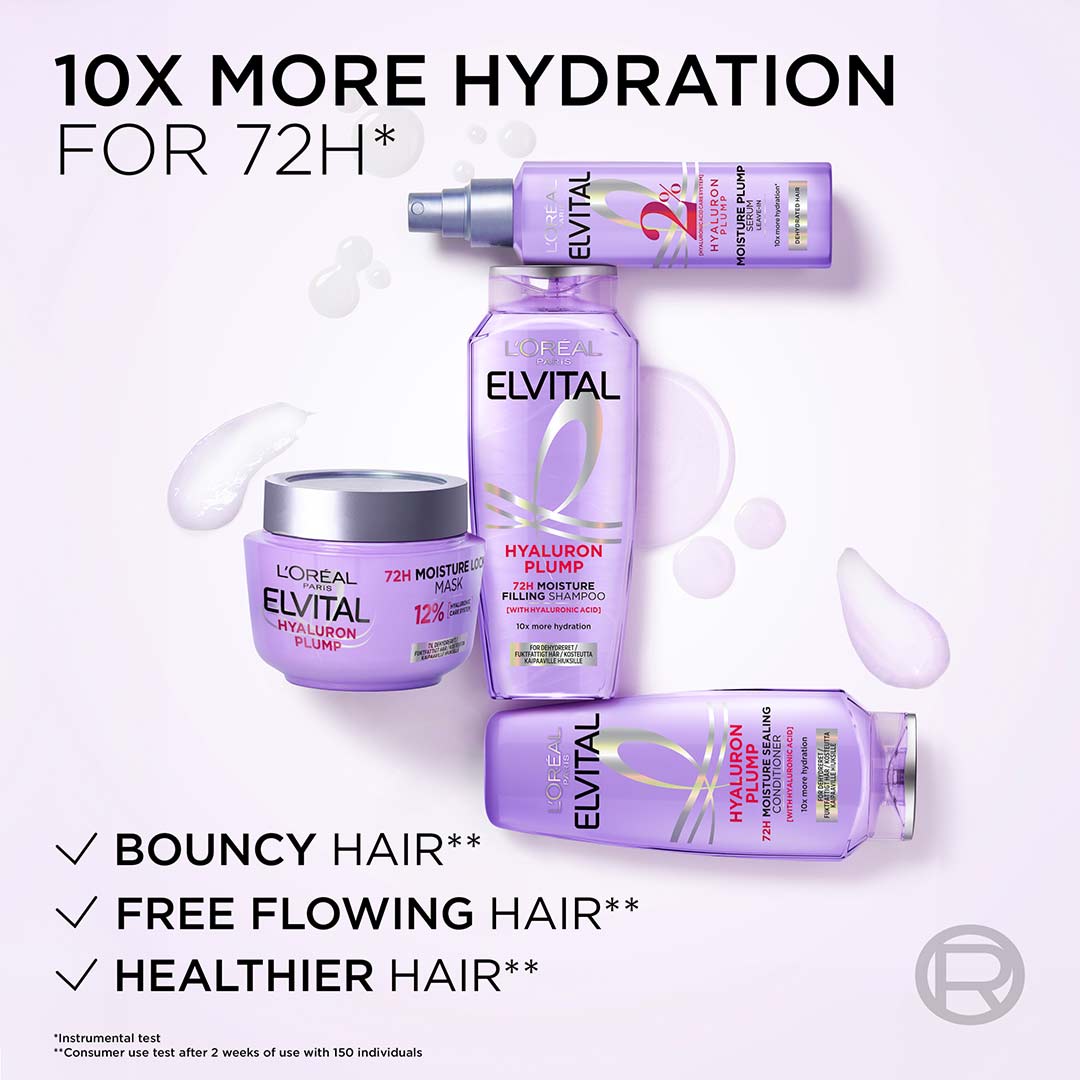 Loreal Paris Elvital Hyaluron Plump Shampoo 1000 ml