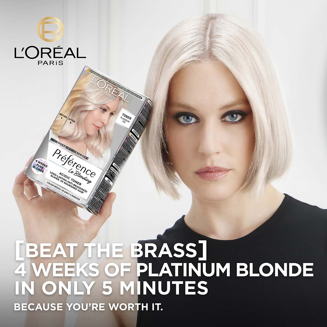 Loreal Paris Préférence Blonding 1 Acidic Toners Platinum Ice