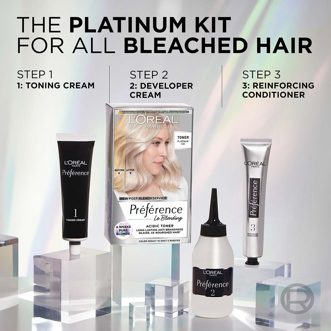 Loreal Paris Préférence Blonding 1 Acidic Toners Platinum Ice