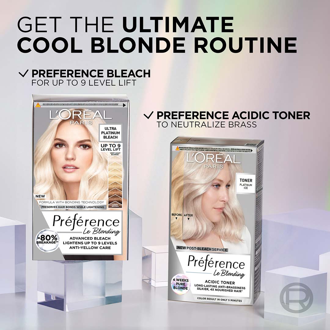 Loreal Paris Préférence Blonding 1 Acidic Toners Platinum Ice