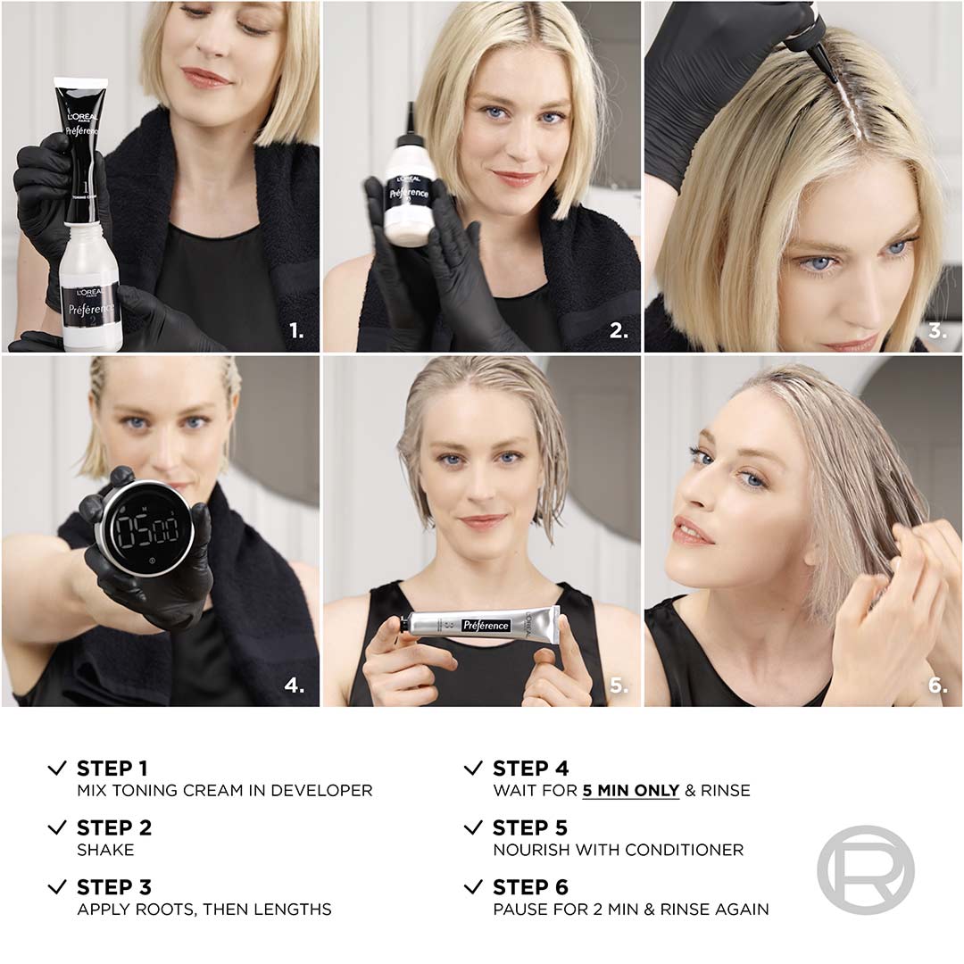 Loreal Paris Préférence Blonding 1 Acidic Toners Platinum Ice