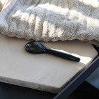 Maria Åkerberg Gua Sha Spoon Black Obsidian