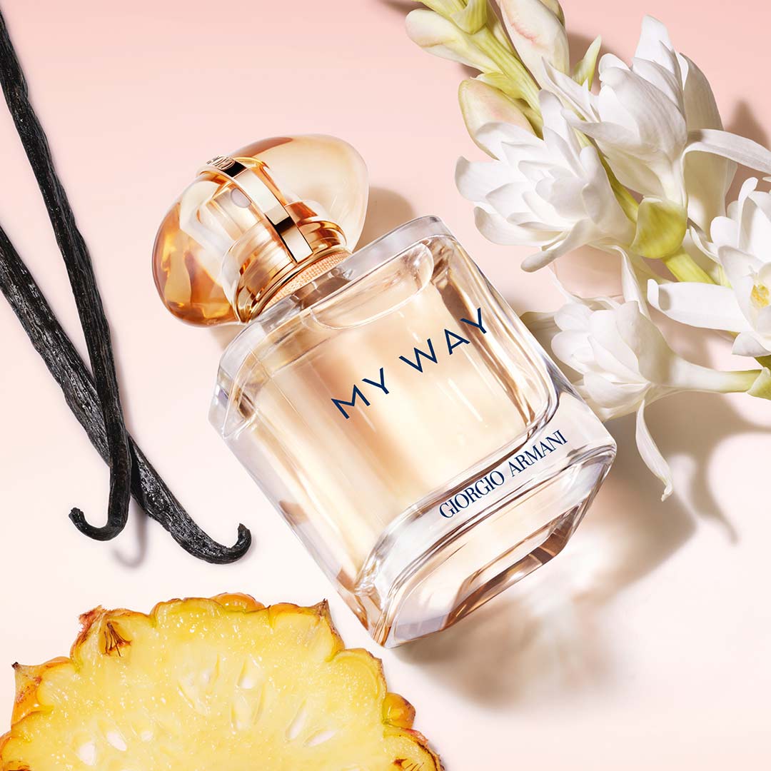 Giorgio Armani My Way Sunny Vanilla Eau de Parfum Floral Fruity Fragrance with Pineapple Accord Jasmine and Warm Vanilla Infusion 50ml