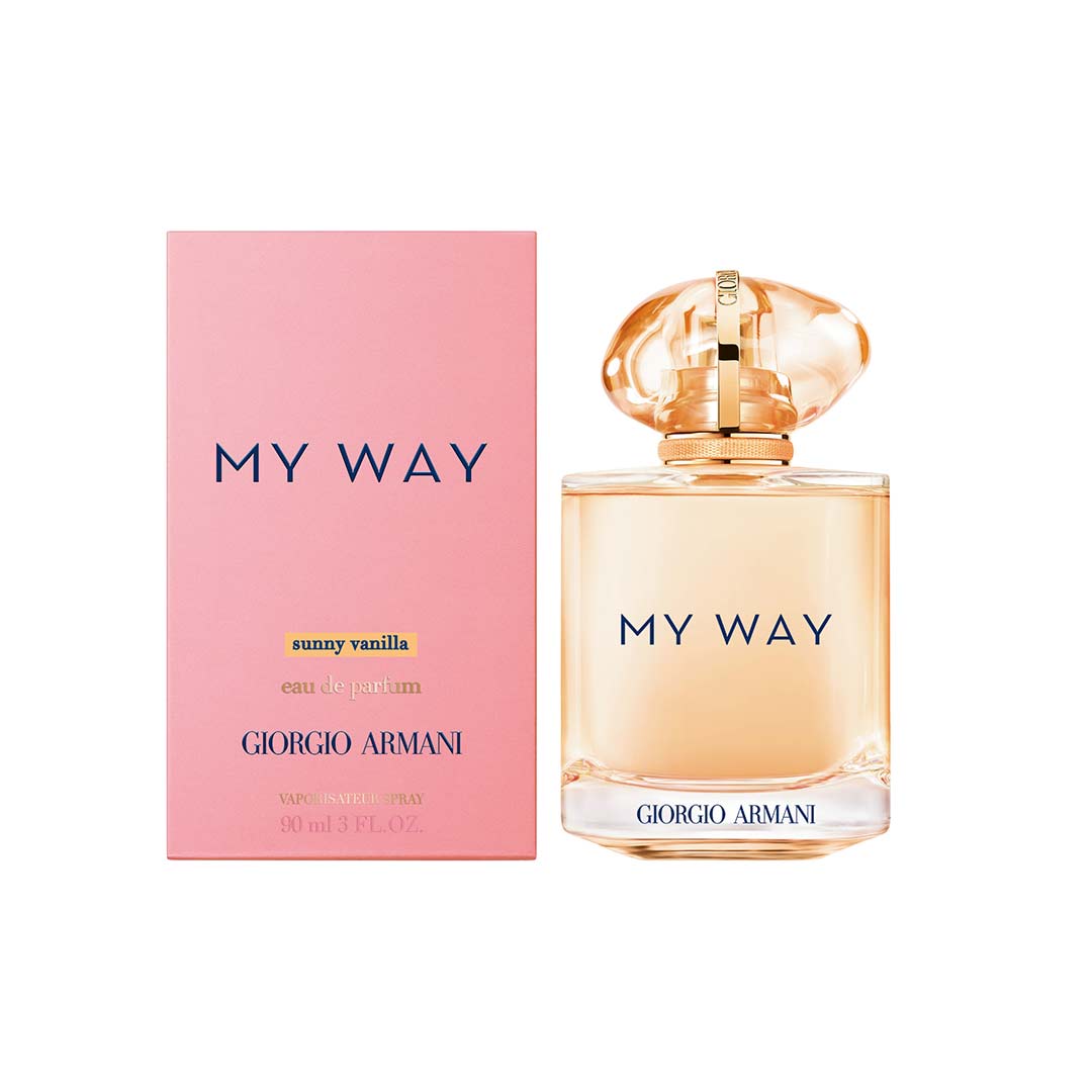 Giorgio Armani My Way Sunny Vanilla Eau de Parfum Floral Fruity Fragrance with Pineapple Accord Jasmine and Warm Vanilla Infusion 90ml