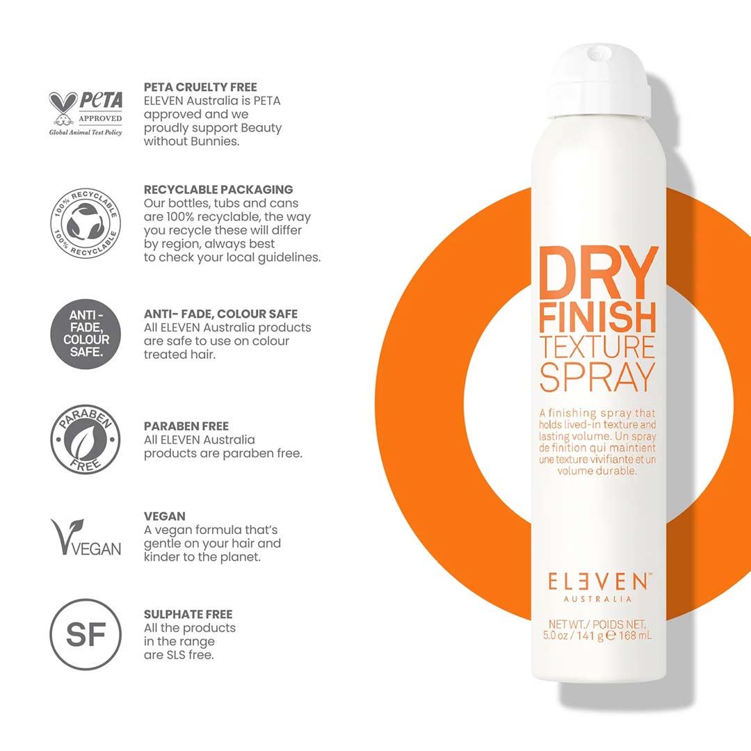 Eleven Australia Dry Finish Texture Spray 178 ml