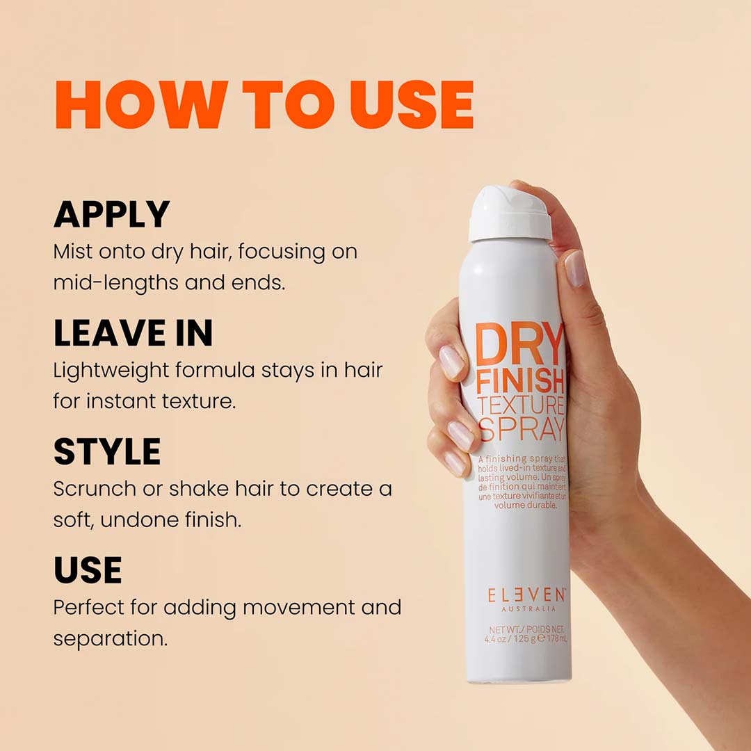 Eleven Australia Dry Finish Texture Spray 178 ml