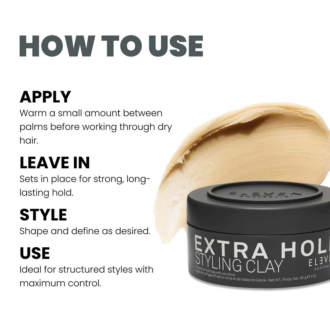 Eleven Australia Extra Hold Styling Clay 85g