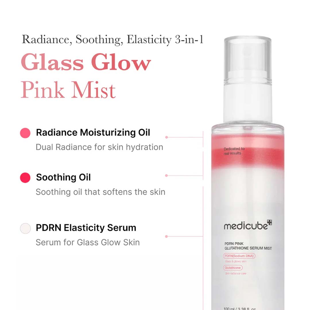 Medicube Pdrn Pink Glutathione Serum Mist 100 ml