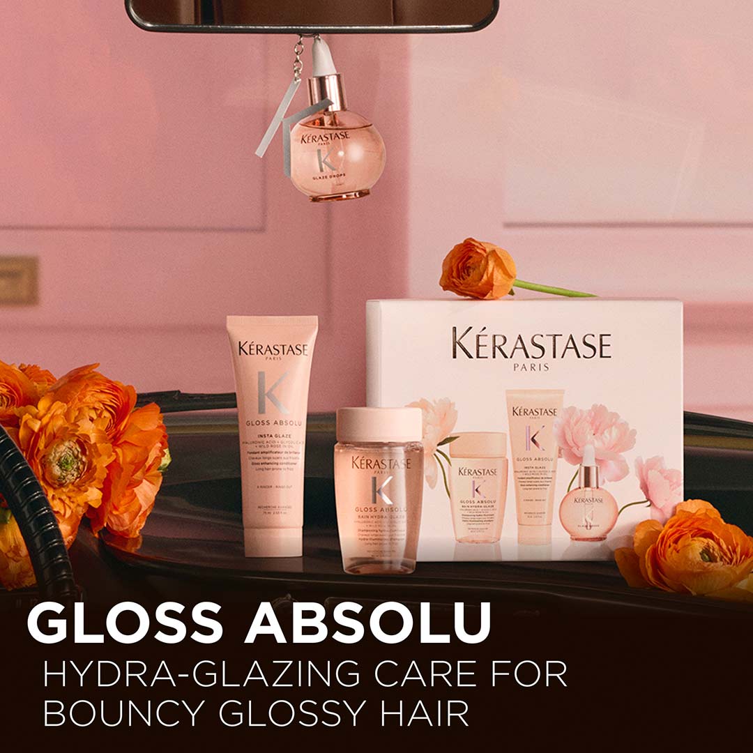 Kerastase Gloss Absolu Trio Mini Oil Spring Set For Long Hair Prone To Frizz 202
