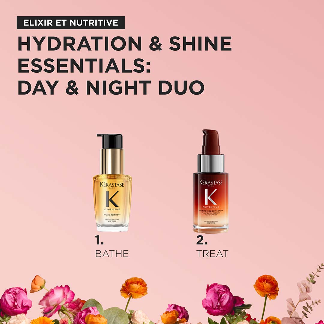 Kerastase Nutritive 8H Magic Night Serum And Elixir Ultime L´Huile Originale Hai