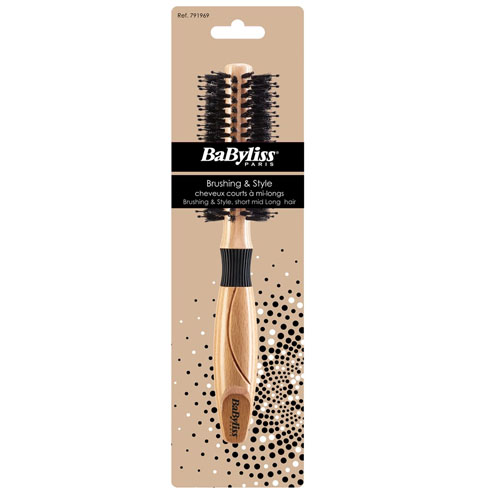 BaByliss Vildsvinsfönborste I Trä 18 mm