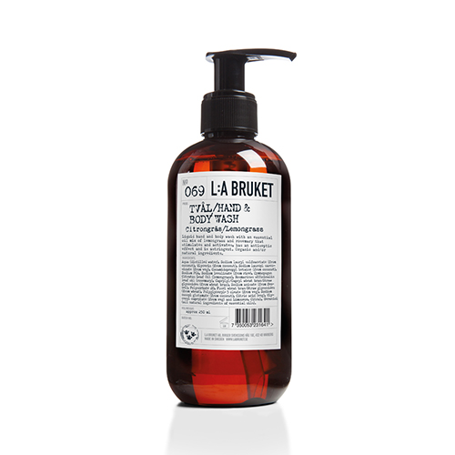 LA Bruket 069 Flytande Tvål Citrongräs 240 ml