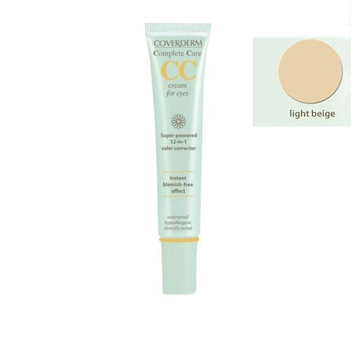 Coverderm Complete Care CC Cream For Eyes Waterproof 15 ml Light Beige