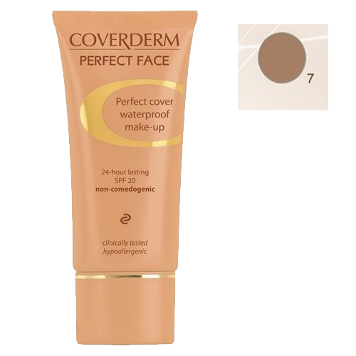 Coverderm Perfect Face Foundation Waterproof SPF 20 30 ml 7