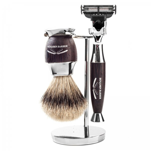Benjamin Barber Marquise Shaving Set Fusion Razor 3 pcs