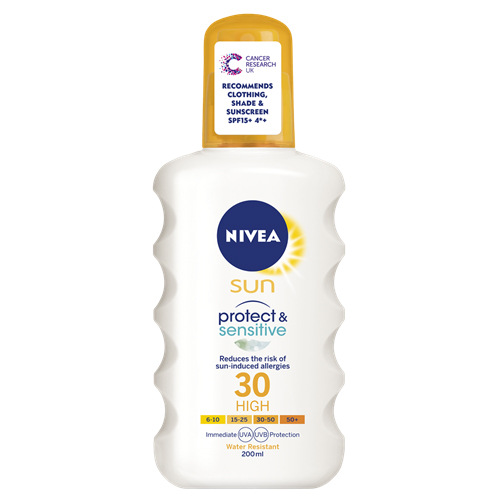 Nivea Sun Protect And Sensitive Sun Spray Spf30 200 ml