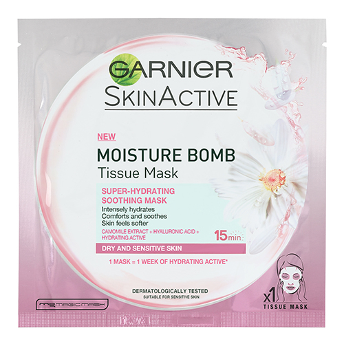 Garnier Skin Active Moisture Bomb Tissue Mask Soothing