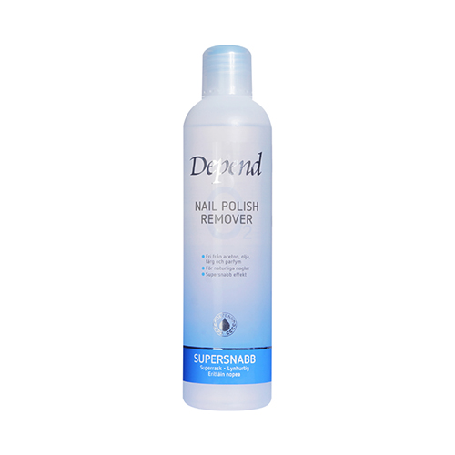 Depend O2 Nail Polish Remover Supersnabb Blå 250 ml