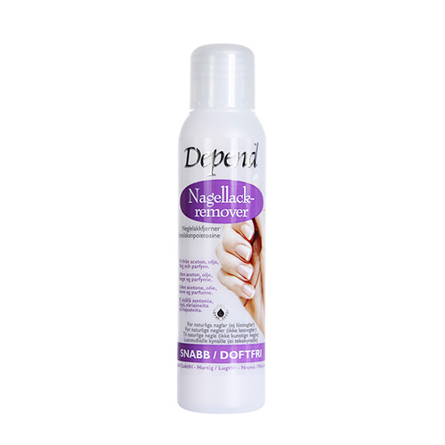 Depend Nail Polish Remover Snabb Doftfri Lila 100 ml