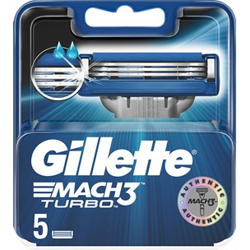 Gillette Mach3 Turbo Rakblad 5-pack