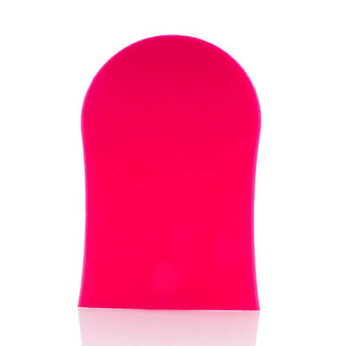 Cocoa Brown Deluxe Double Sided Pink Velvet Tanning Mitt