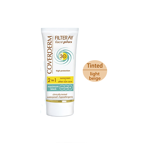 Coverderm Filteray Face Plus SPF 30 Dry/Sensitive Skin 50 ml Light Beige