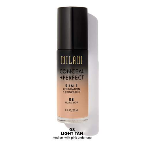 Milani Conceal And Perfect Liquid Foundation Light Tan 08 30 ml